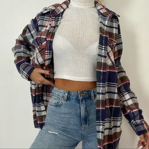 Oversized Flannel Button Down